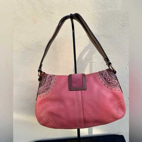 🌺Y2k/ Vintage Coach Pink Soho Shoulder Bag F10479 🌺 - Picture 2 of 10